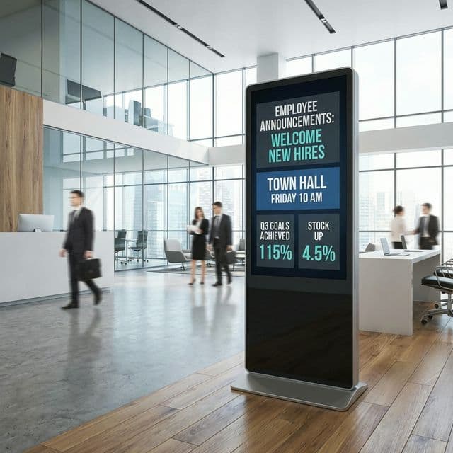 How to Improve Internal Communication with Digital Signage