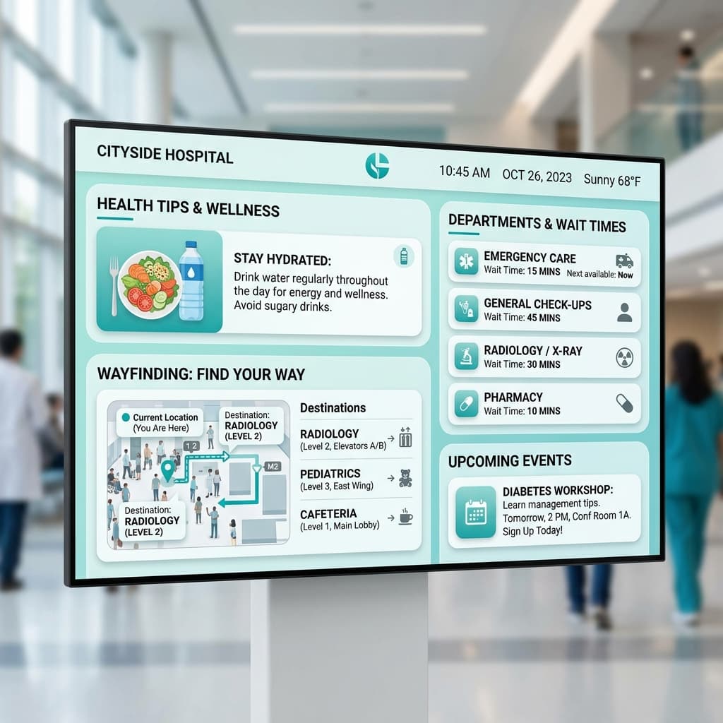Digital Signage for Healthcare